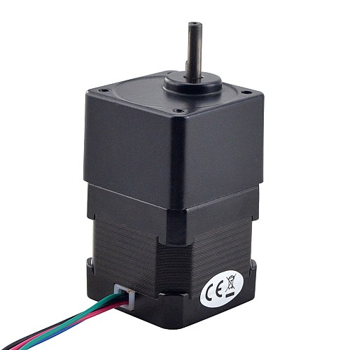 Nema 17 Schrittmotor L=28mm w/ Stirnradgetriebe Übersetzungsverhältnis 50:1