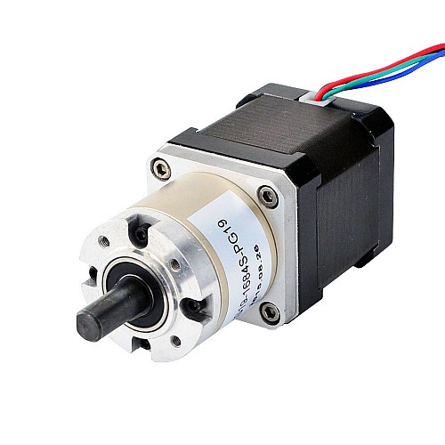 Nema 17 Schrittmotor Bipolar L=48mm mit Übersetzung 19:1 Planetengetriebe