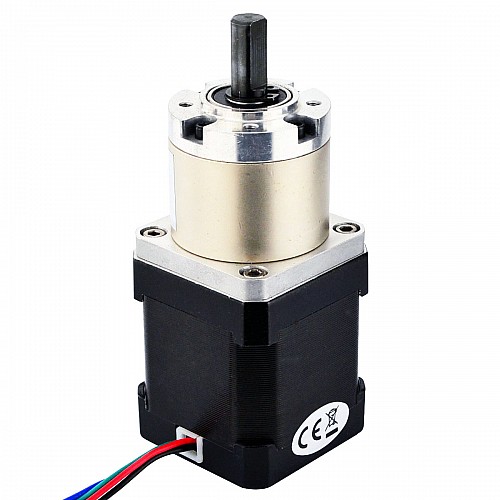 Nema 17 Schrittmotor Bipolar L=48mm mit Übersetzung 19:1 Planetengetriebe