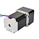Nema 23 Schrittmotor Bipolar L=76mm mit Übersetzung 20:1 Stirnradgetriebe