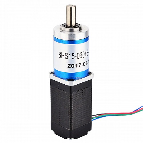Nema 8 Schrittmotor Bipolar L=38mm mit Übersetzung 64:1 Planetengetriebe