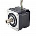 Motore passo-passo ad albero cavo Nema 17 bipolare 0,25Nm(35,4oz.in) 1,5A 42x42x33,8 mm