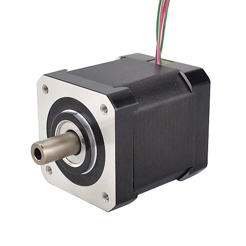 Motore passo-passo ad albero cavo Nema 17 bipolare 0,36Nm(51oz.in) 1,5A 42x42x47,75 mm