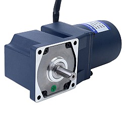 25W 110VAC 60Hz 6-103.33RPM 1.90Nm(269.06oz.in) Flange 80mm Right Angle Gearbox Single-phase AC Variable Speed Motor