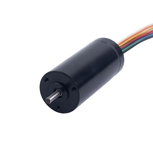 Motore brushless senza nucleo rotondo 18V 16mNm 91,31W 5,4A Ф19x53mm - 19CL54-18-P2-54500 | StepperOnline