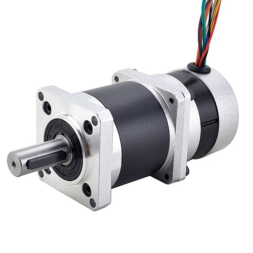24V 84W 70RPM Moteur CC sans balais à engrenages 8.63Nm(1221.4oz.in) 50:1 Boîte de vitesses de haute précision