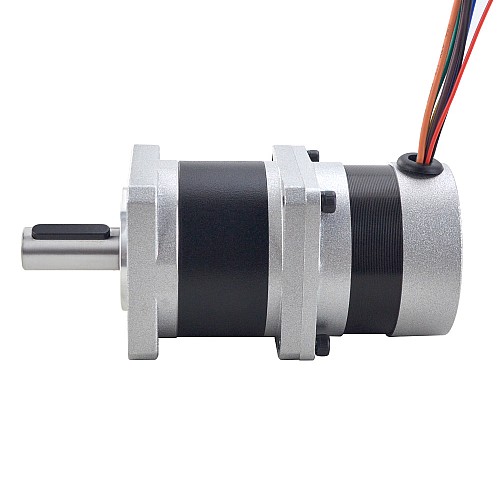 24V 84W 350RPM Moteur CC sans balais à engrenages 1.89Nm(267.65oz.in) 10:1 Boîte de vitesses de haute précision