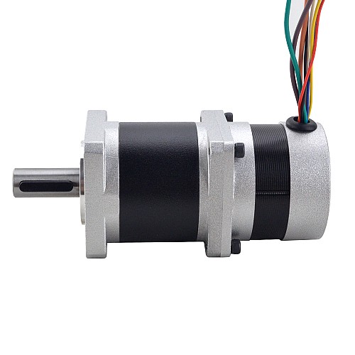 24V 84W 70RPM Moteur CC sans balais à engrenages 8.63Nm(1221.4oz.in) 50:1 Boîte de vitesses de haute précision