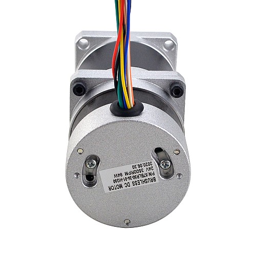 24V 84W 70RPM Geared Brushless DC Motor 8.63Nm(1221.4oz.in) 50:1 High Precision Gearbox