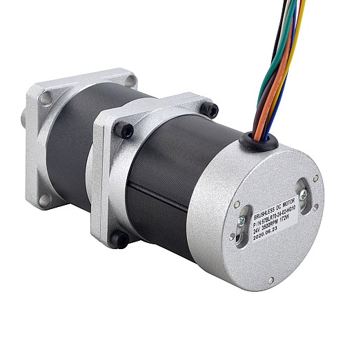 Moteur à courant continu sans balais à engrenages 4.00Nm(566.45oz.in) 24V 172W 350RPM 10:1 Boîte de vitesses