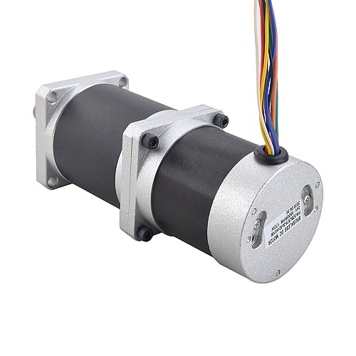 24V 172W 35RPM Geared Brushless DC Motor 25.00Nm(3540.29oz.in) 100:1 High Precision Gearbox