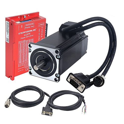 Kit Stepper ad Anello Chiuso Serie YS 1 Asse 3,00Nm (424,83oz.in) Nema 23 con Cavi da 2,0m e Driver - 1-CL57Y-S30 | StepperOnline