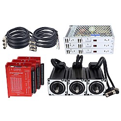 YS Series Kit Moteur Pas à Pas en Closed Loop 3 Axes 4,00Nm(566,45oz.in) Nema 24 avec Alimentation