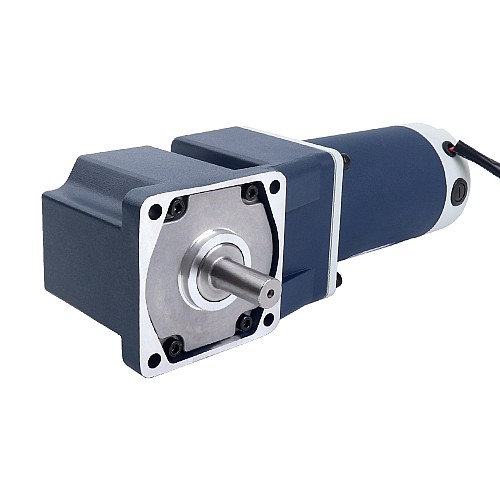 Gebürsteter 48V 150W 20.00Nm(2832,24oz.in) 36RPM mit 50:1 rechtwinkligem Gleichstromgetriebemotor - F5D150-48GU-18S/5GU50RT | StepperOnline