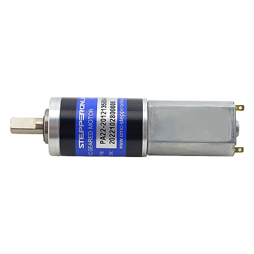 Brushed 12V DC Gear Motor 4.6Kg.cm/20.6RPM w/ 509:1 Planetary Gearbox