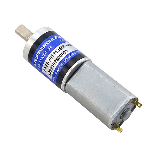 Brushed 12V DC Gear Motor 0.95Kg.cm/116RPM w/ 90.25:1 Planetary Gearbox