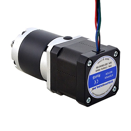 Nema 17 Moteur pas à pas L=39mm Rapport de vitesse 100:1 Réducteur planétaire série MG