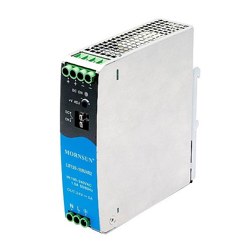 120W 55V 2.2A 85-264VAC/120-370VDC Alimentation à découpage sur rail DIN avec fonction PFC