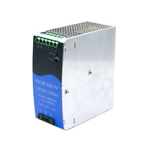 240W 48V 5.0A 180-550VAC/254-780VDC Carril DIN Fuente de alimentación conmutada con función PFC