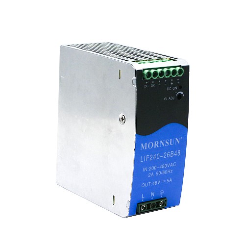 240W 24V 10.0A 180-550VAC/254-780VDC DIN 레일 PFC 기능을 갖춘 스위칭 전원 공급 장치
