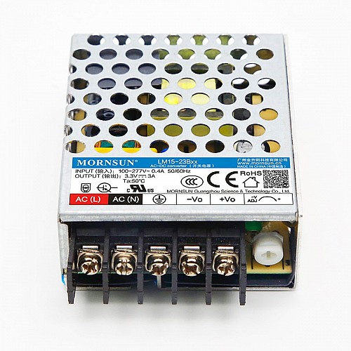15W 3.3V 3.0A 85-305VAC/120-430VDC スイッチング電源