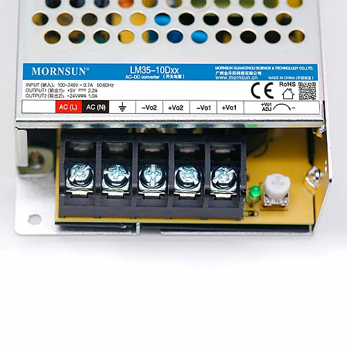 35W 5V/4.0A 12V/1.0A 85-264VAC/120-370VDC 스위칭 전원 공급 장치