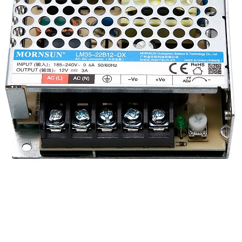 35W 12V 3.0A 165-264VAC/180-370VDC Alimentatore switching
