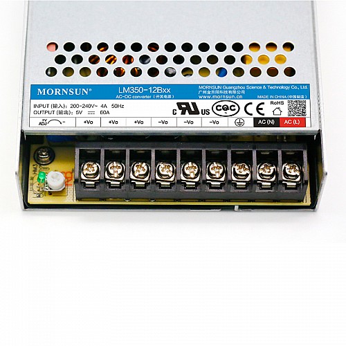 350W 24V 14.6A 176-264VAC/240-370VDC Switching Power Supply