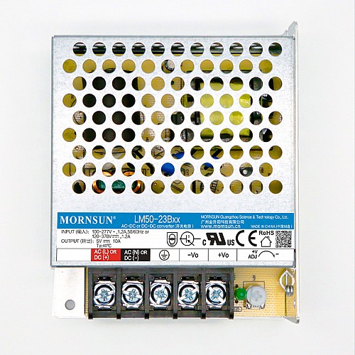 50W 15V 3.4A 85-305VAC/120-430VDC スイッチング電源