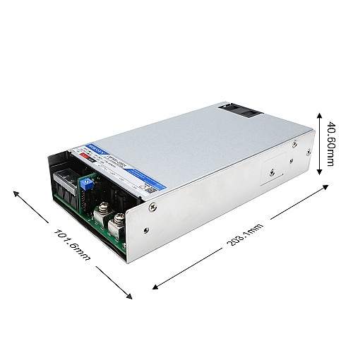 600W 24V 25.0A 80-277VAC/110-390VDC Switching Power Supply with PFC Function
