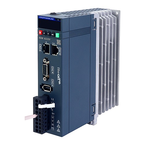 400-W-EtherCAT-AC-Servomotor-Kit der A6-Serie, 3000rpm, 1,27Nm mit Bremse, 17-Bit-Absolutwertgeber IP67 - A6-EC400H2B1-M17 | StepperOnline