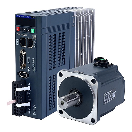 750-W-EtherCAT-AC-Servomotor-Kit der A6-Serie, 3000rpm, 2,39Nm, 17-Bit-Absolutwertgeber IP67 - A6-EC750H2A1-M17 | StepperOnline