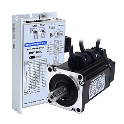 DSY Series 200W CANopen DC Servo Motor 24-70VDC 0.637Nm w/ Brake 3000rpm 17-Bit Incremental Encoder IP65