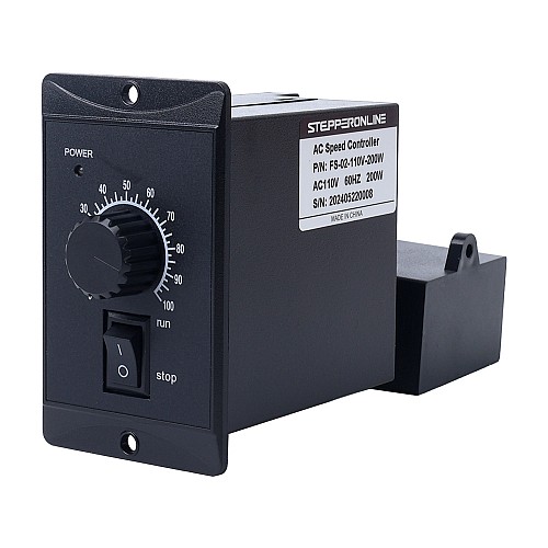 Contrôleur de vitesse de moteur monophasé 110VAC 200W pour moteur à vitesse variable - FS-02-110V-200W | StepperOnline