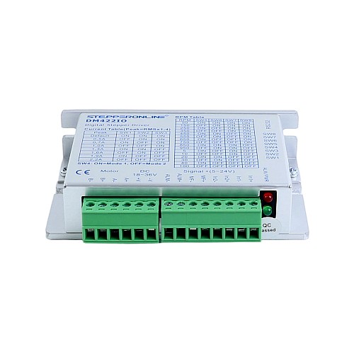 Driver per motore passo-passo con controllo input/output 0-2,2A 18-36V CC per motori passo-passo Nema 11, 14, 17 - DM422IO | StepperOnline