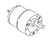 DC Gear Motor with Spur Gearbox