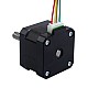 Nema 17 Externer 34mm Stapel 0,4A Leitung 8mm(0,31496") Länge 32mm - 17E13S0404MB4-032RB | StepperOnline