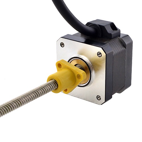 NEMA 17 External Acme Motore lineare 1.5A 34mm Lunghezza del corpo Pista 6.35mm(0.25)