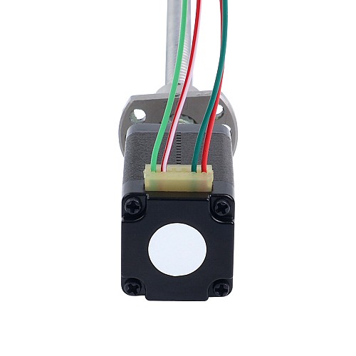 NEMA 8 Linearer Motor externer Kugelumlaufspindel 0,5A 38,2mm Stapelgewindesteigung 2mm(0.07874)