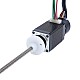 NEMA 8 Externer Trapezgewinde-Linear-Schrittmotor 0,5A 38mm Stack Schraubensteigung 1mm(0,03937") mit Optischem Inkrementalgeber 1000PPR - 8E15S0504SC4-100RS-OE1K | StepperOnline