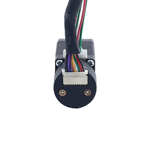 NEMA 8 Externer Trapezgewinde-Linear-Schrittmotor 0,5A 38mm Stack Schraubensteigung 1mm(0,03937") mit Optischem Inkrementalgeber 1000PPR - 8E15S0504SC4-100RS-OE1K | StepperOnline