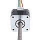 Nema 17 Non captif 26Ncm(36,81oz.in) 34mm Empilement 0,4A Fil 8mm(0,31496") Longueur 320mm - 17N13S0404MB4-320RS | StepperOnline