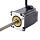NEMA 23 Non-CaptiveAcme Linearer Motor 4.0A 75mm Stapel Führen 10.16mm(0.4) Leitungslänge 250mm