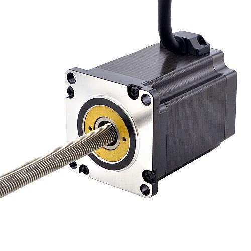 NEMA 23 Non-CaptiveAcme Linearer Motor 4.0A 75mm Stapel Führen 10.16mm(0.4) Leitungslänge 250mm