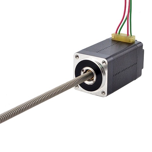 Moteur Linéaire Acme non captif NEMA 8 0,5A Fil de vis empilé 1mm(0,03937) Longueur du fil 150mm