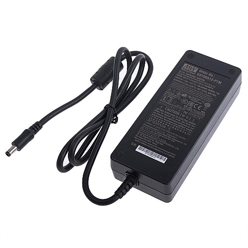 GST90A12-P1M MEANWELL 80W 12VDC 6.67A 115/230VAC AC-DC Adaptateur Industriel Vert Fiable
