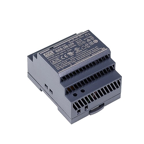 HDR-100-15N MEANWELL 97.5W 15VDC 6.5A 115/230VAC 울트라 슬림 스텝 모양 DIN 레일 전원 공급 장치