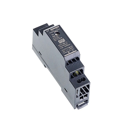 HDR-15-24 MEANWELL 15W 24VDC 0,63A 115/230VAC Ultra cienki zasilacz na szynę DIN