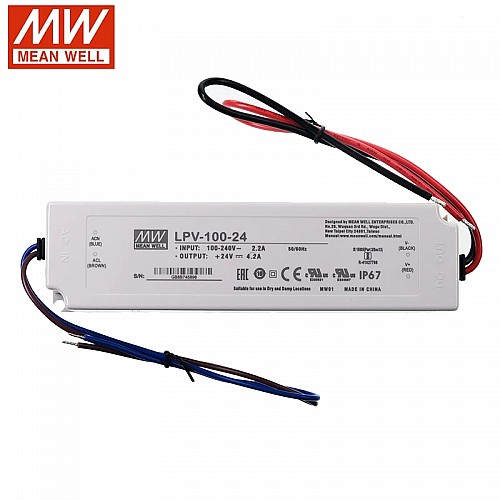 LPV-100-24 MEANWELL 24V 4.2A 100W Single Output Switching Power Supply