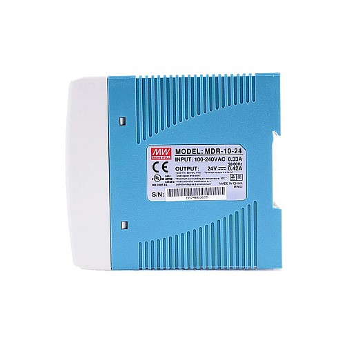 MDR-10-24 MEANWELL 10W 24VDC 0.42A 115/230VAC DIN Rail Power Supply